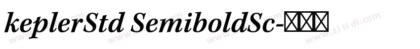 keplerStd SemiboldSc字体转换